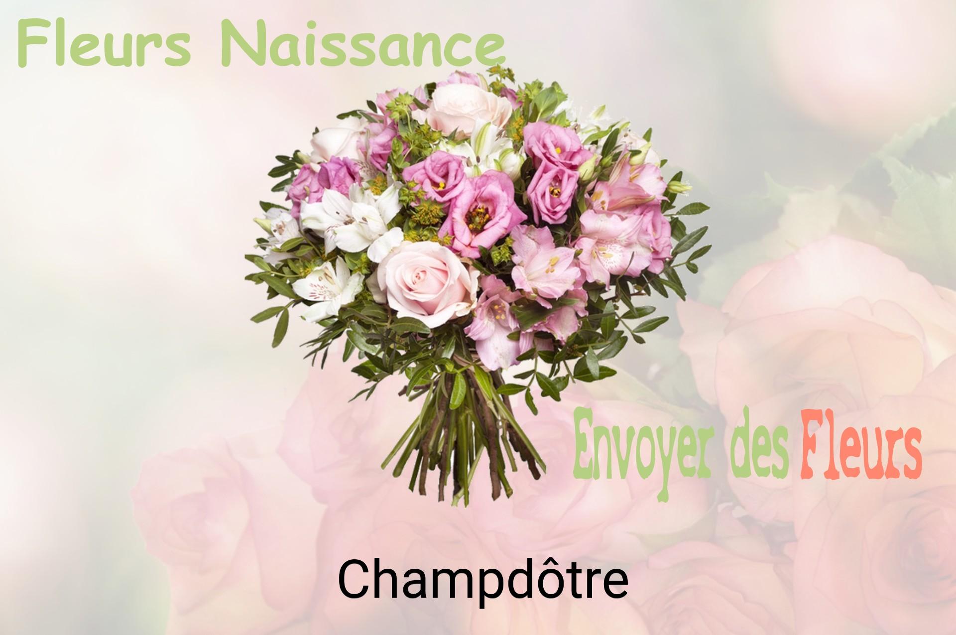 Bouquet de fleurs de naissance livré à Champdôtre